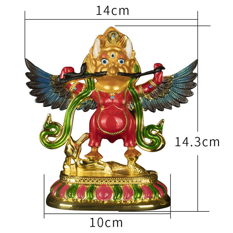 Alliage d'oiseau Garuda du Tibet pour éloigner les mauvais esprits Décoration de la maison