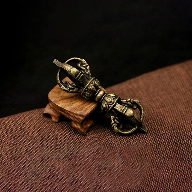 Vajra Dorje Tibétain en Cuivre Fait Main au Népal | Décoration Méditation