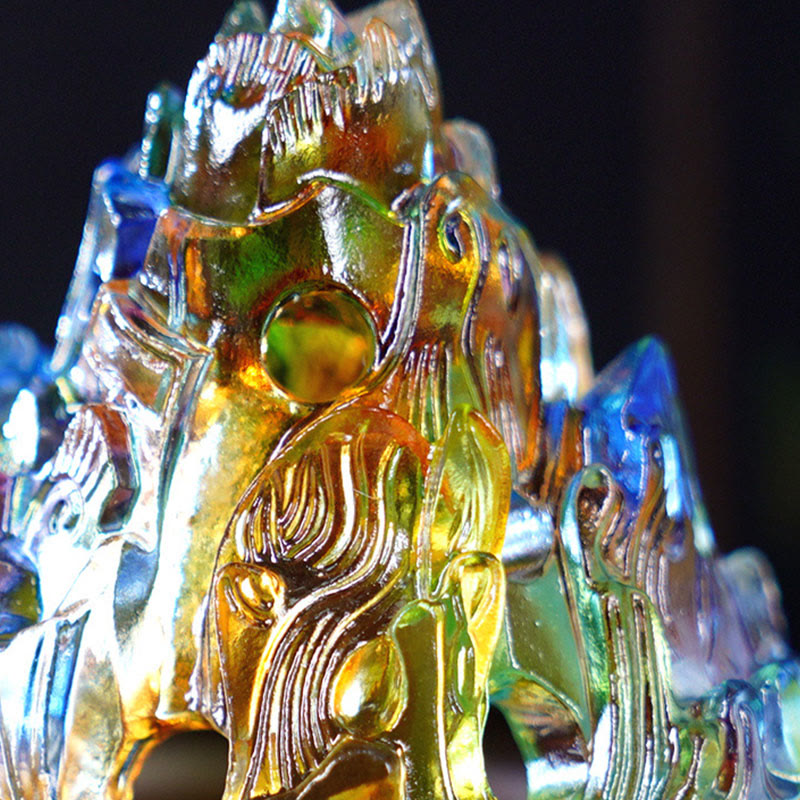 Brûleur d’Encens Montagne Cristal Liuli – Méditation & Énergie Apaisante