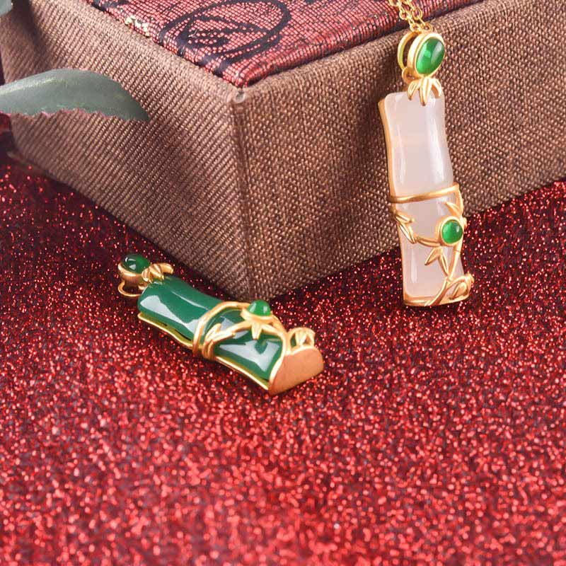 Collier Unisexe en Jade Blanc et Jade Cyan