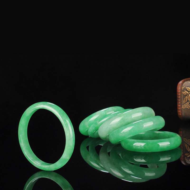 Bracelet Jonc en Jadéite Naturelle | Harmonie & Élégance Intemporelle