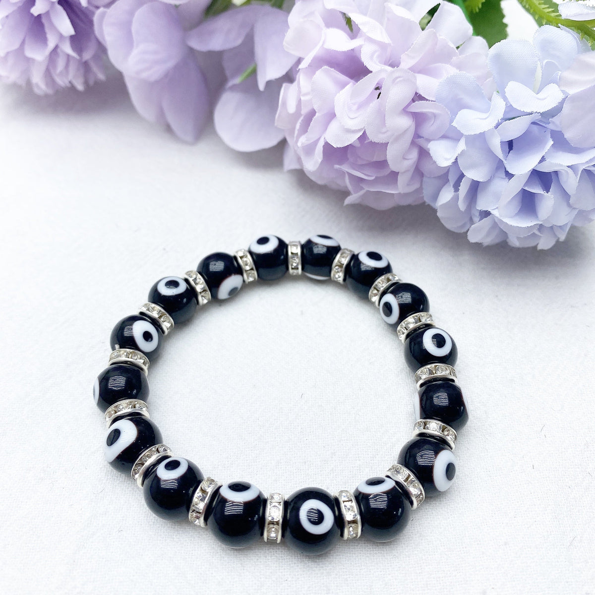 Bracelet Œil Protecteur Cristal 8-10mm