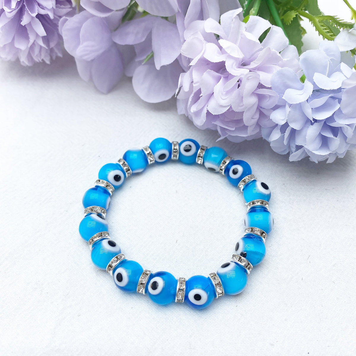 Bracelet Œil Protecteur Cristal 8-10mm