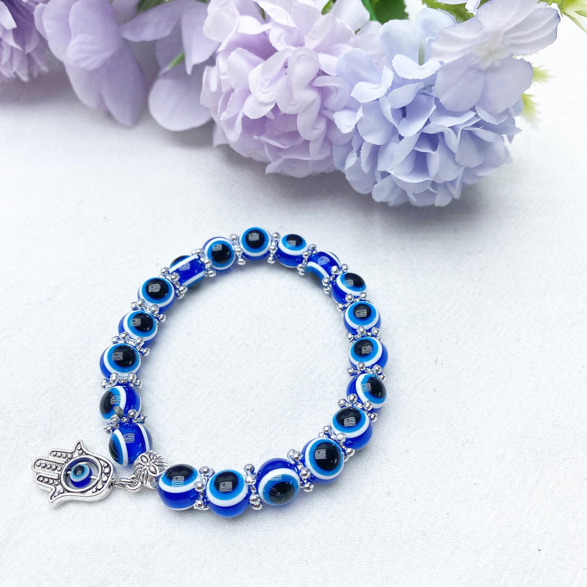 Bracelet Œil Protecteur Cristal 8-10mm