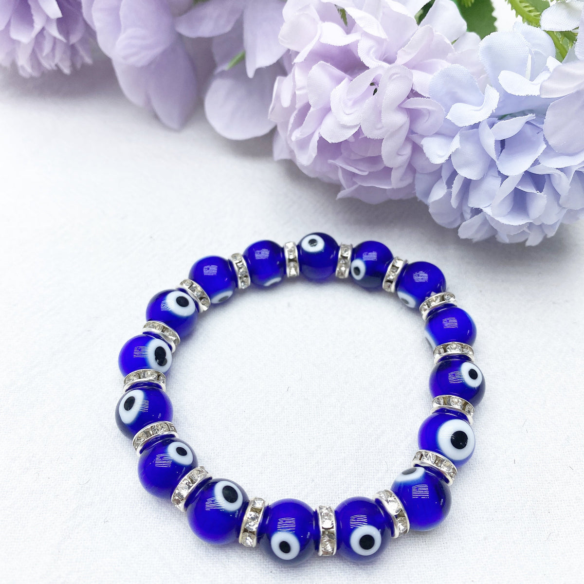 Bracelet Œil Protecteur Cristal 8-10mm