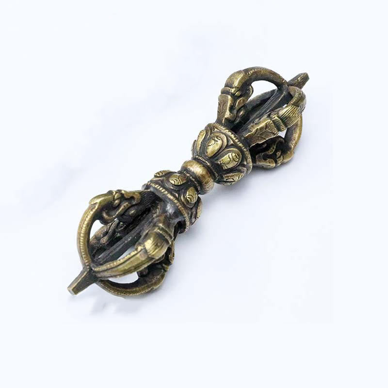 Vajra Dorje Tibétain en Cuivre Fait Main au Népal | Décoration Méditation