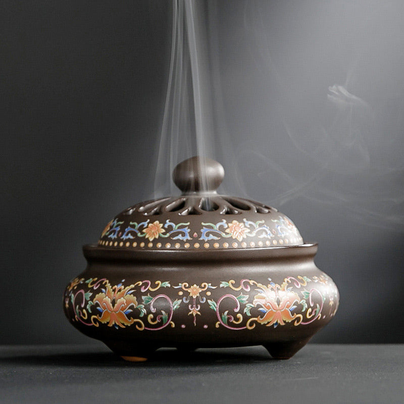 Brûleur d’Encens Dragon en Céramique – Porte-Encens Zen & Décoration Intérieure