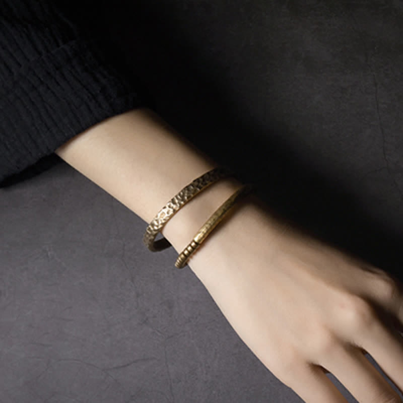 Bracelet Spirituel Équilibre en Pierre de Lave 8 mm & Cuivre