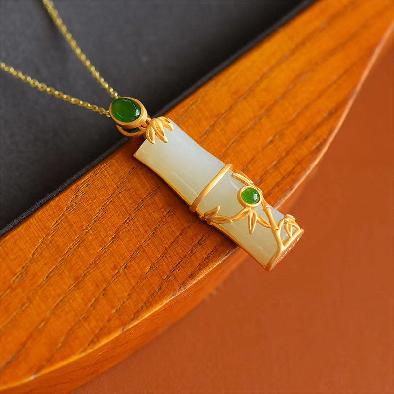 Collier Unisexe en Jade Blanc et Jade Cyan