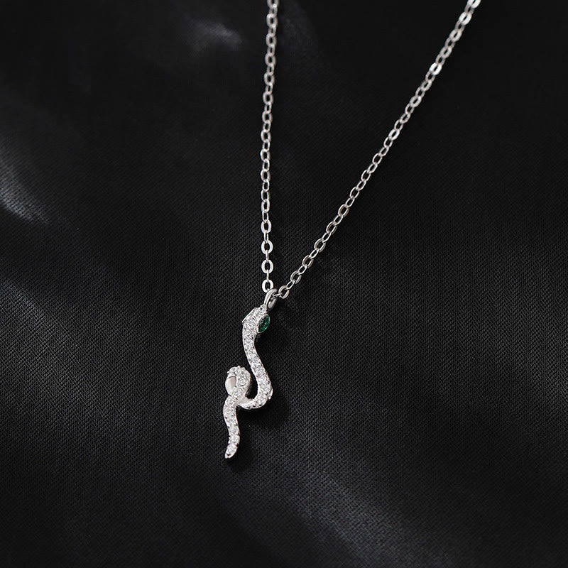 Collier Serpent en Argent Sterling 925 | Zodiaque Chinois