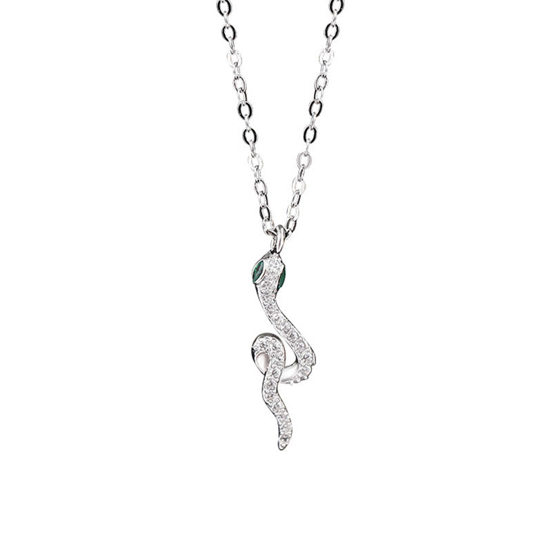 Collier Serpent en Argent Sterling 925 | Zodiaque Chinois