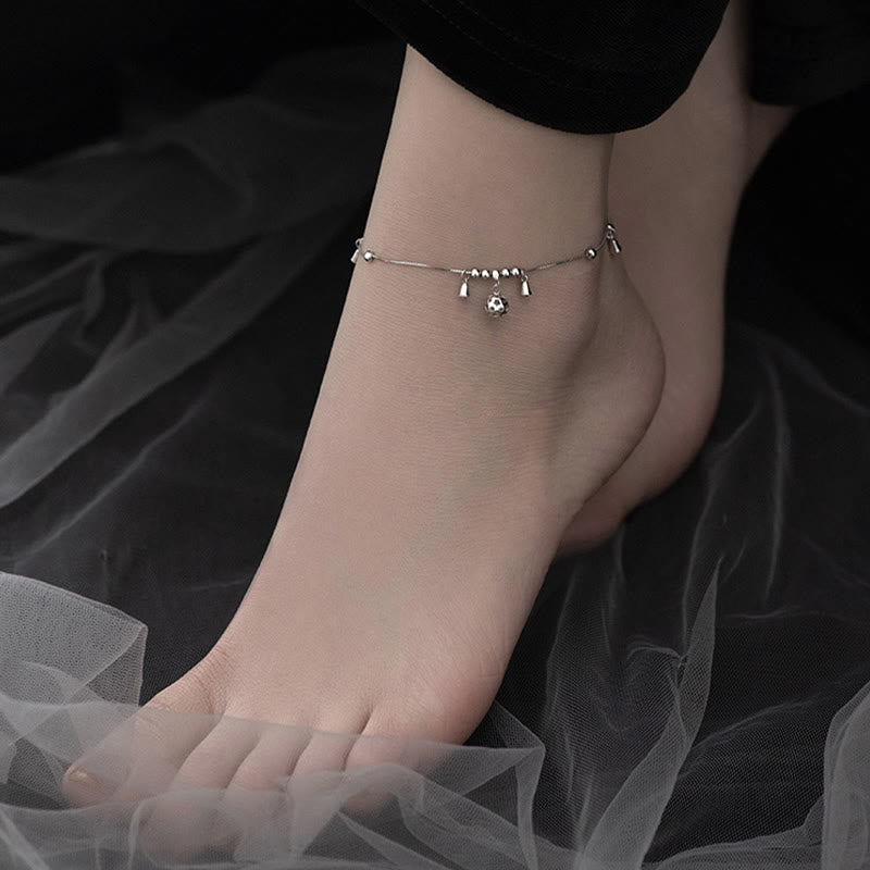 Bracelet de Cheville Clochette de Protection en Argent Sterling 925 – Bijou Spirituel Unisexe