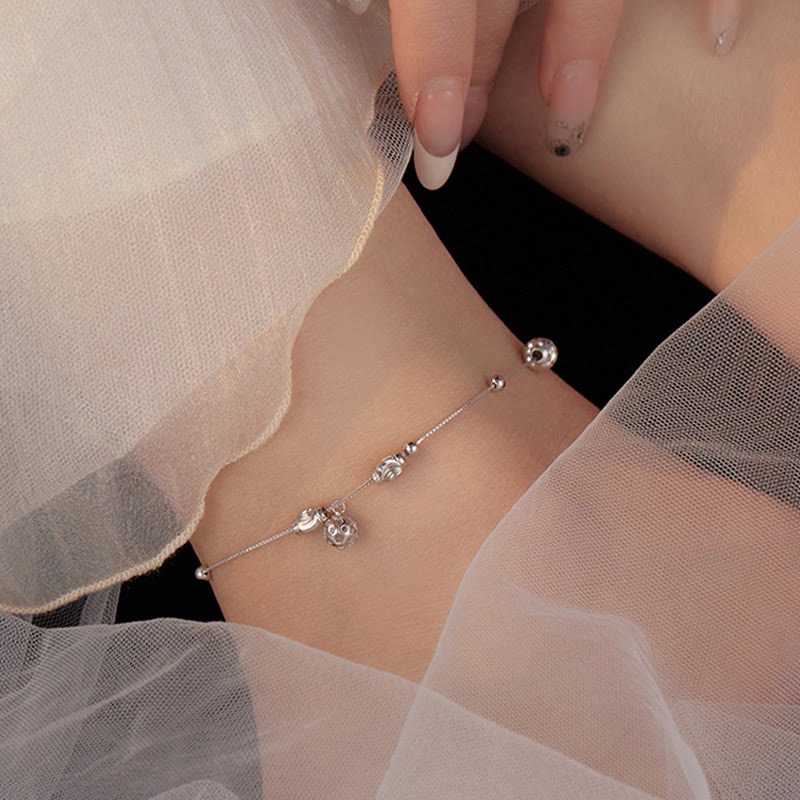 Chevillière Perles Argent 925 6 mm