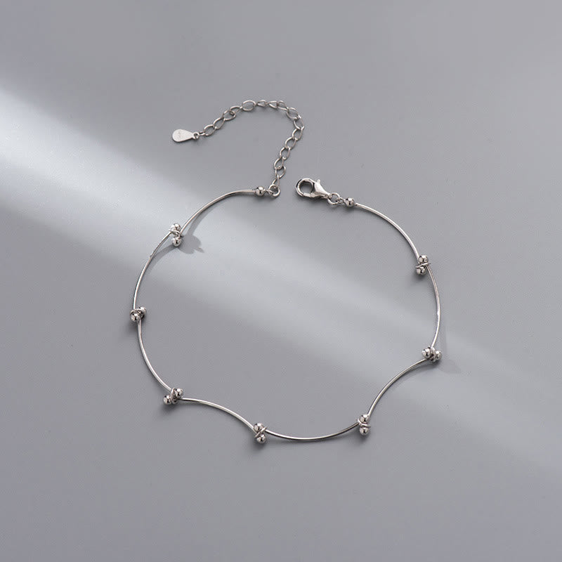 Chevillière Argent 925 Motif Vague