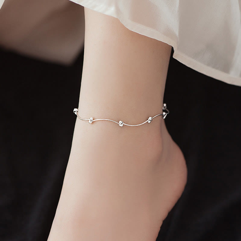 Chevillière Argent 925 Motif Vague