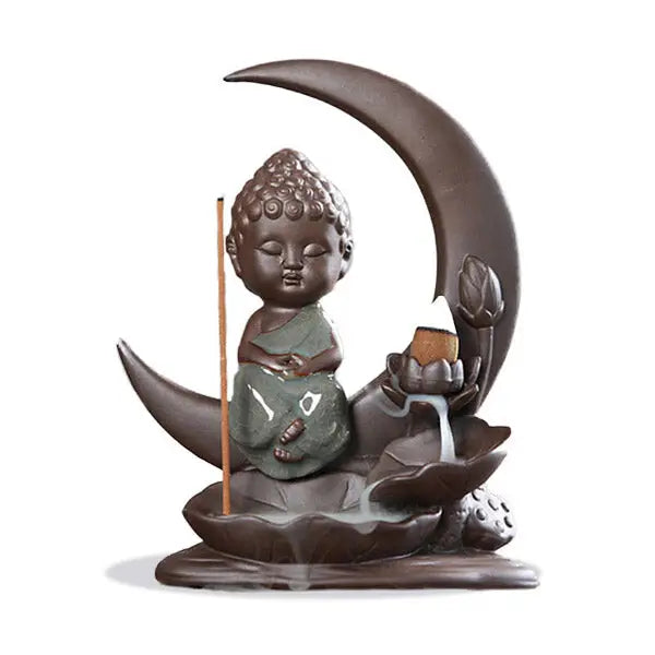 Brûleur d’Encens Bouddha Lunaire à Refoulement
