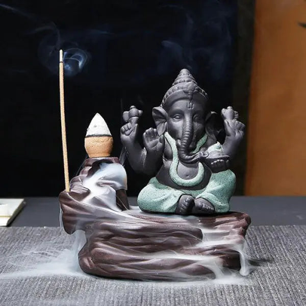 Porte-Encens Cascade Divinité Ganesh