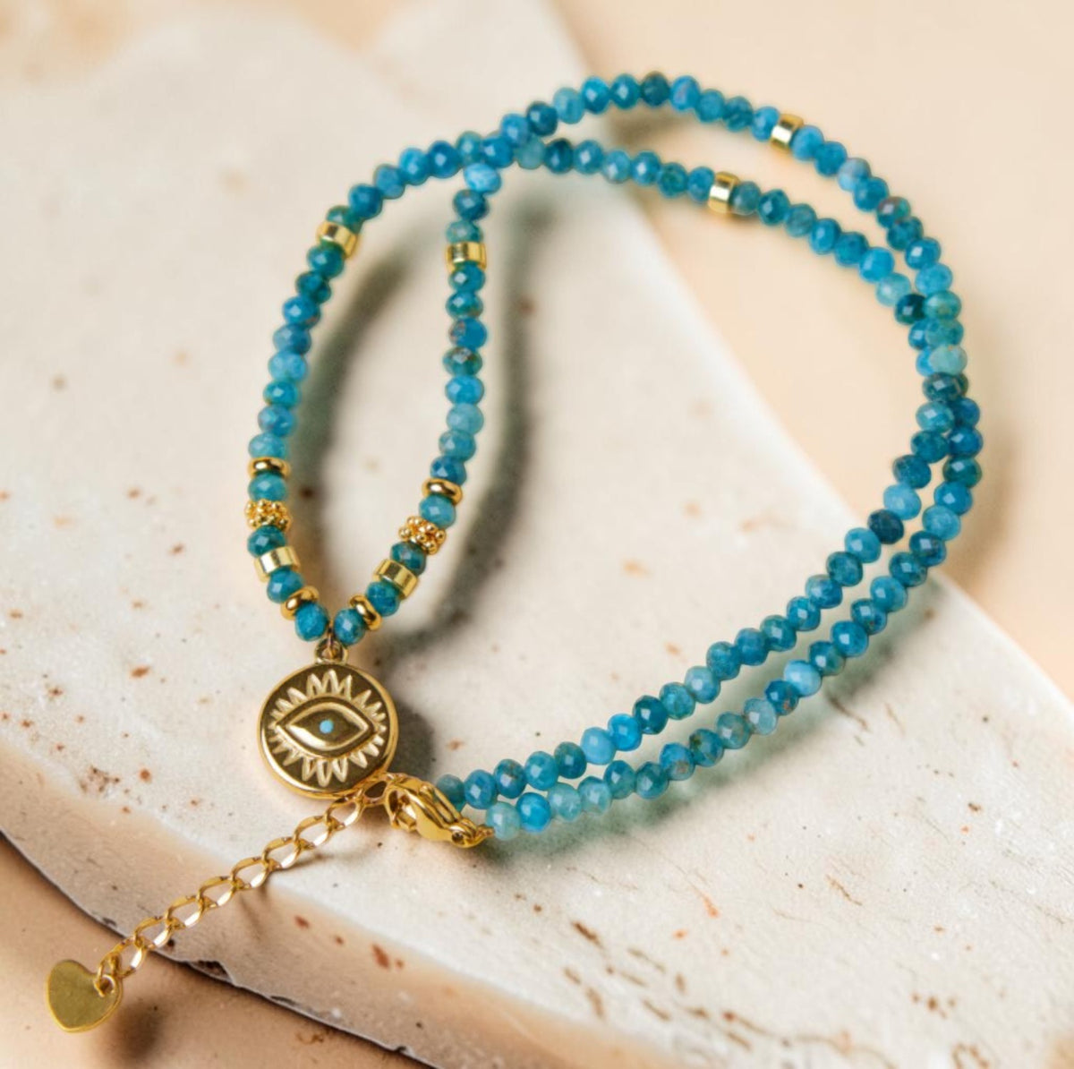 Collier Esprit Libre en Apatite