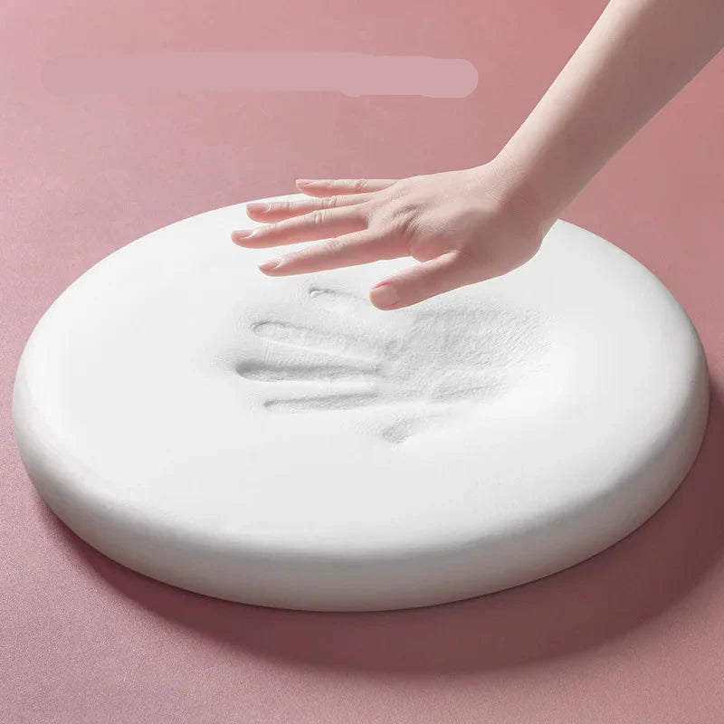 Coussin de Chaise Rond Japonais en Coton & Mousse à Mémoire de Forme – 30 / 35 cm