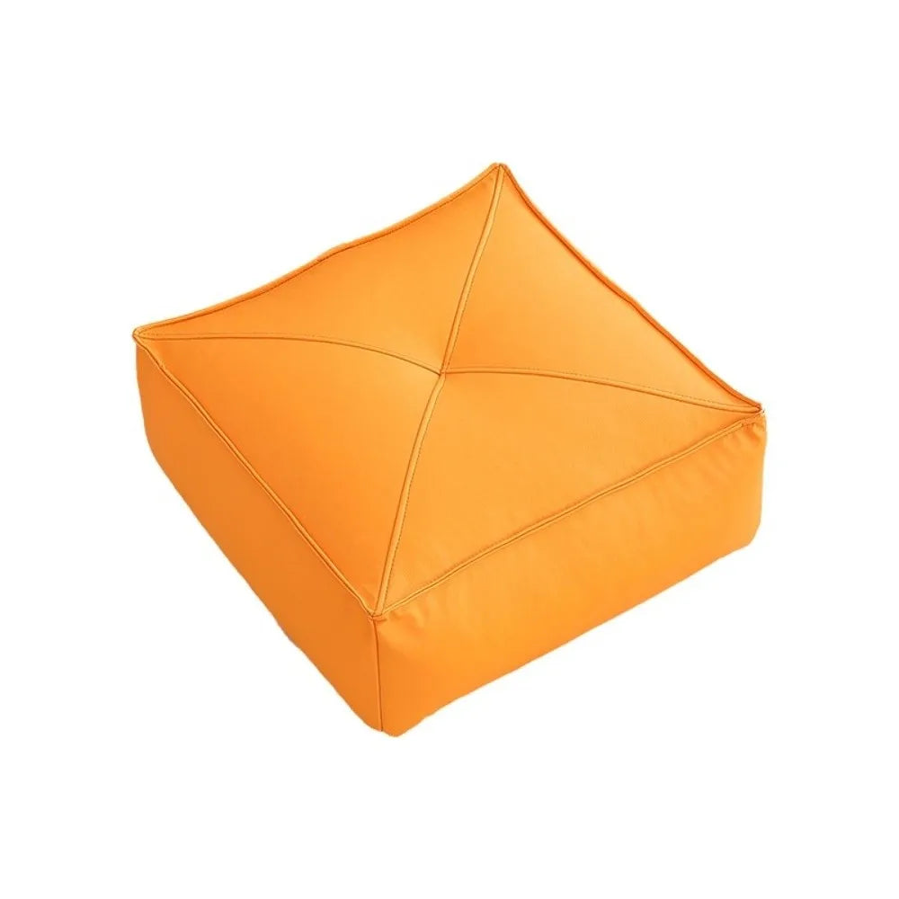 Coussin de Sol Japonais Carré en Cuir PU & Particules EPS – 40 × 40 × 15 cm