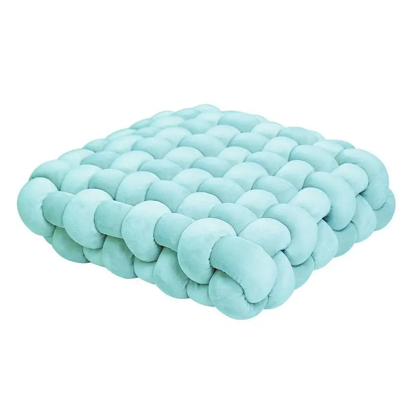 — Coussin de Sol Tressé en Coton 40 × 40 cm | Confort Douillet & Style Moderne