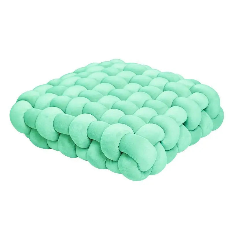 — Coussin de Sol Tressé en Coton 40 × 40 cm | Confort Douillet & Style Moderne