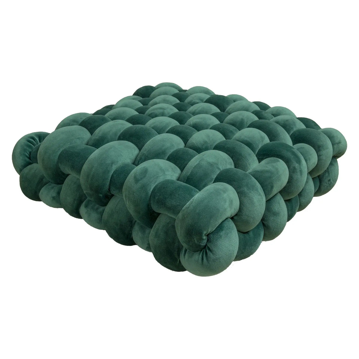 — Coussin de Sol Tressé en Coton 40 × 40 cm | Confort Douillet & Style Moderne