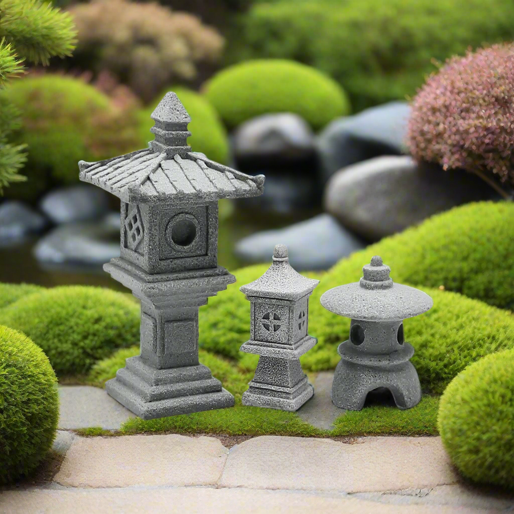 Statue Japonaise Mini Pagode en Pierre | Décoration Zen Intérieur & Jardin