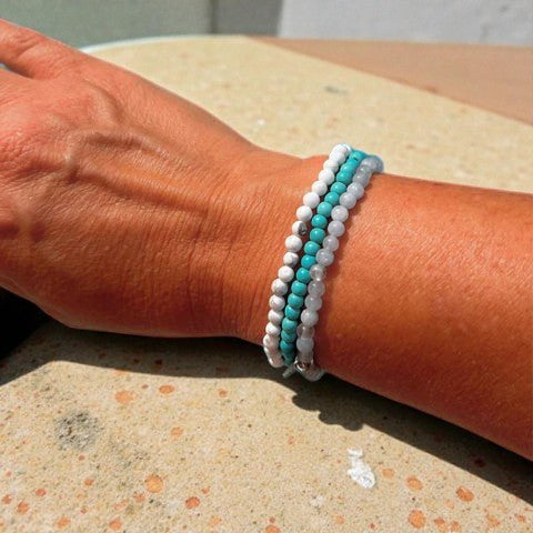 Ensemble Océan de Bien-Être en Turquoise, Howlite & Aigue-Marine
