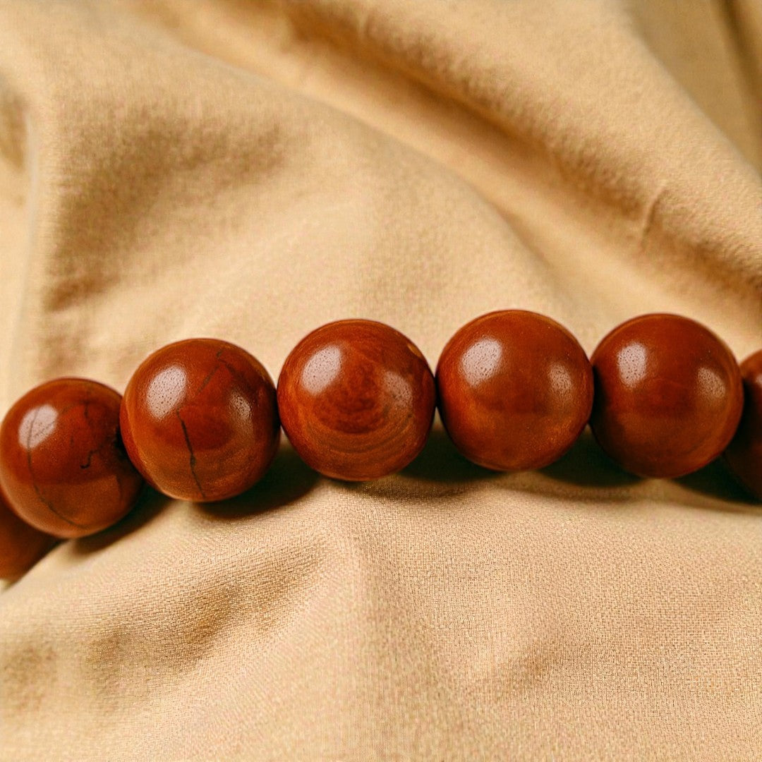 Bracelet Énergie Vitale en Jaspe Rouge