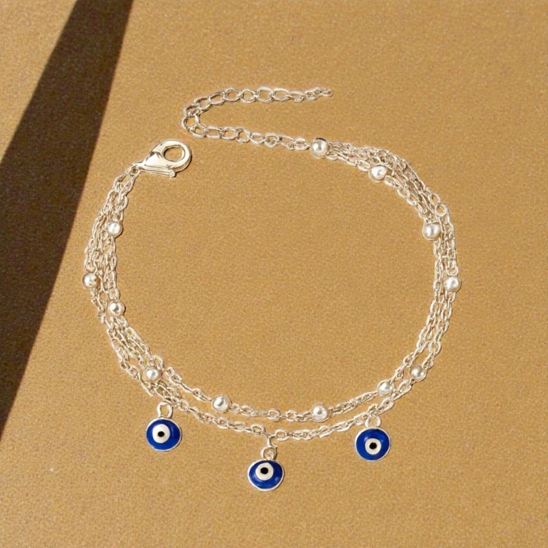 Bracelet de Cheville Oeil Bleu
