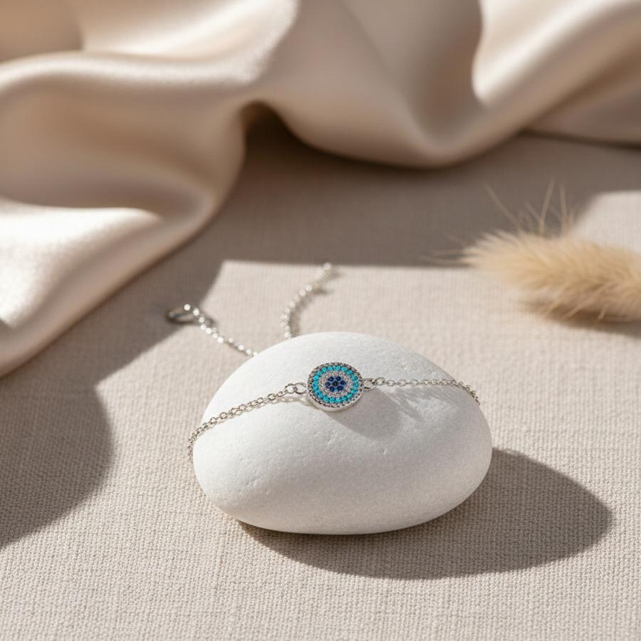 Parure Symbolique Œil Bleu “Nazar” – Élégance & Intention
