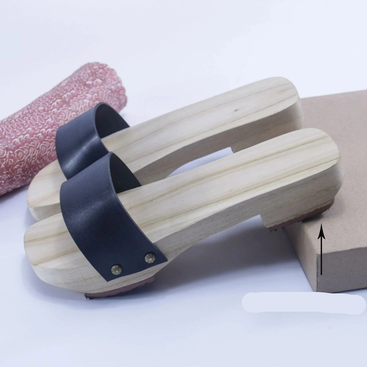 Geta Japonais Traditionnels en Bois & Caoutchouc