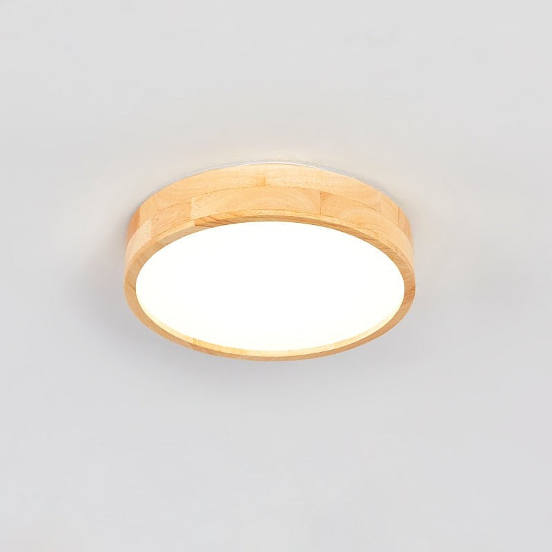 Plafonnier Japonais en Bois