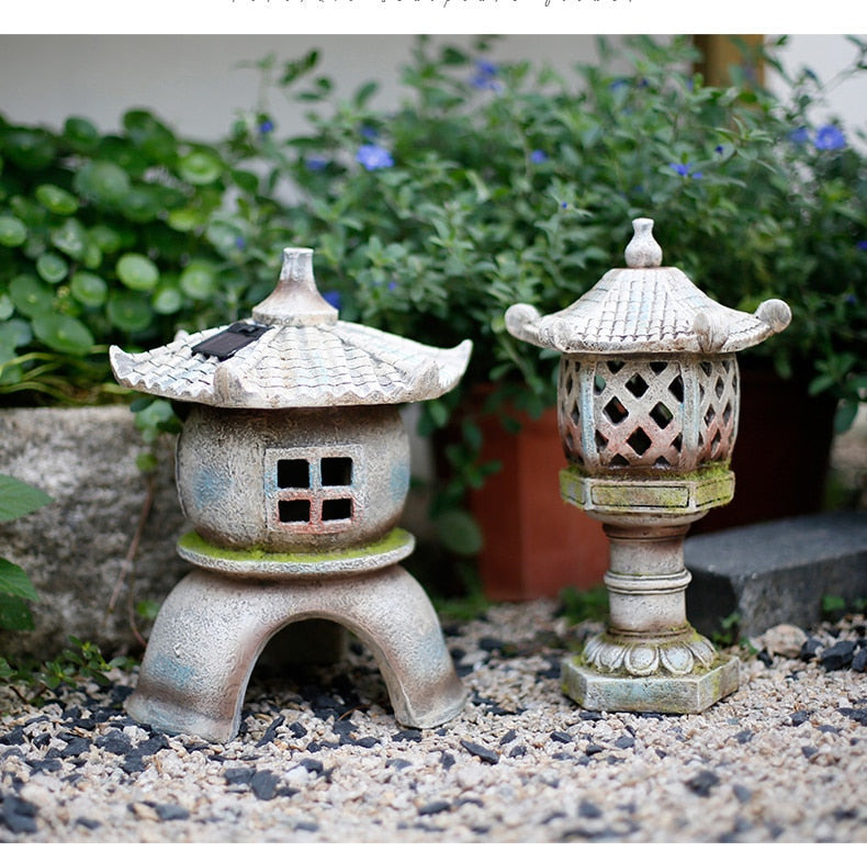 Statue Japonaise Extérieure Jardin Zen en Duo