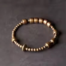 Bracelet cuivre oxydé fait main – Style punk/rock, mixte et stretch