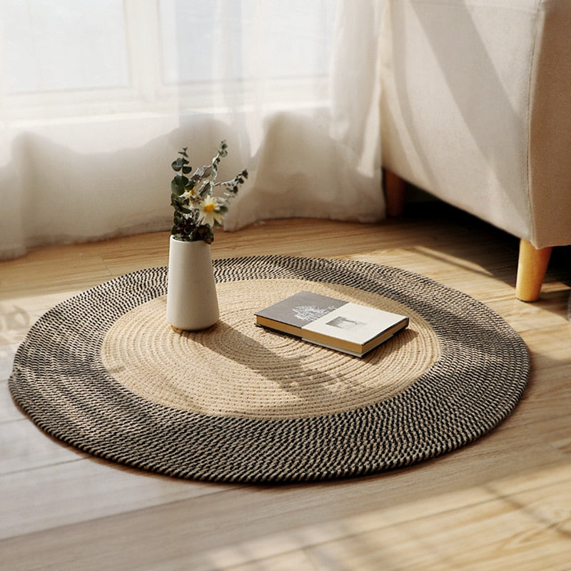 Tapis Japonais Rond pour Salon Confort Thermique