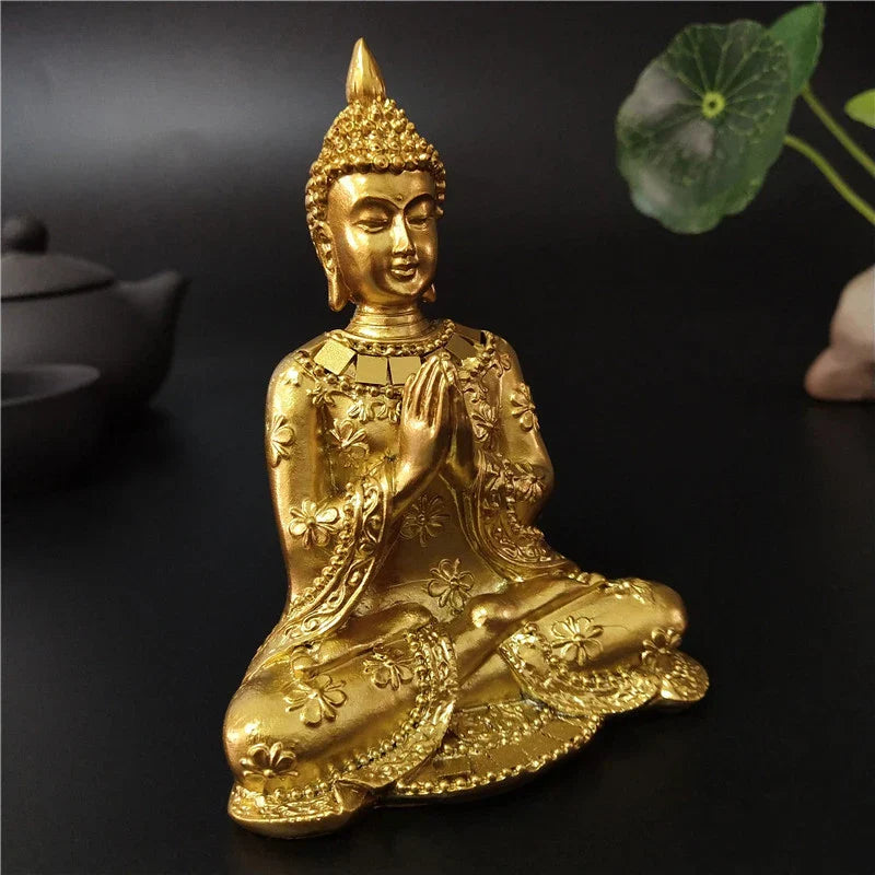 Statue Japonaise Porte-Chance en Résine | Sculpture Zen Prospérité & Harmonie