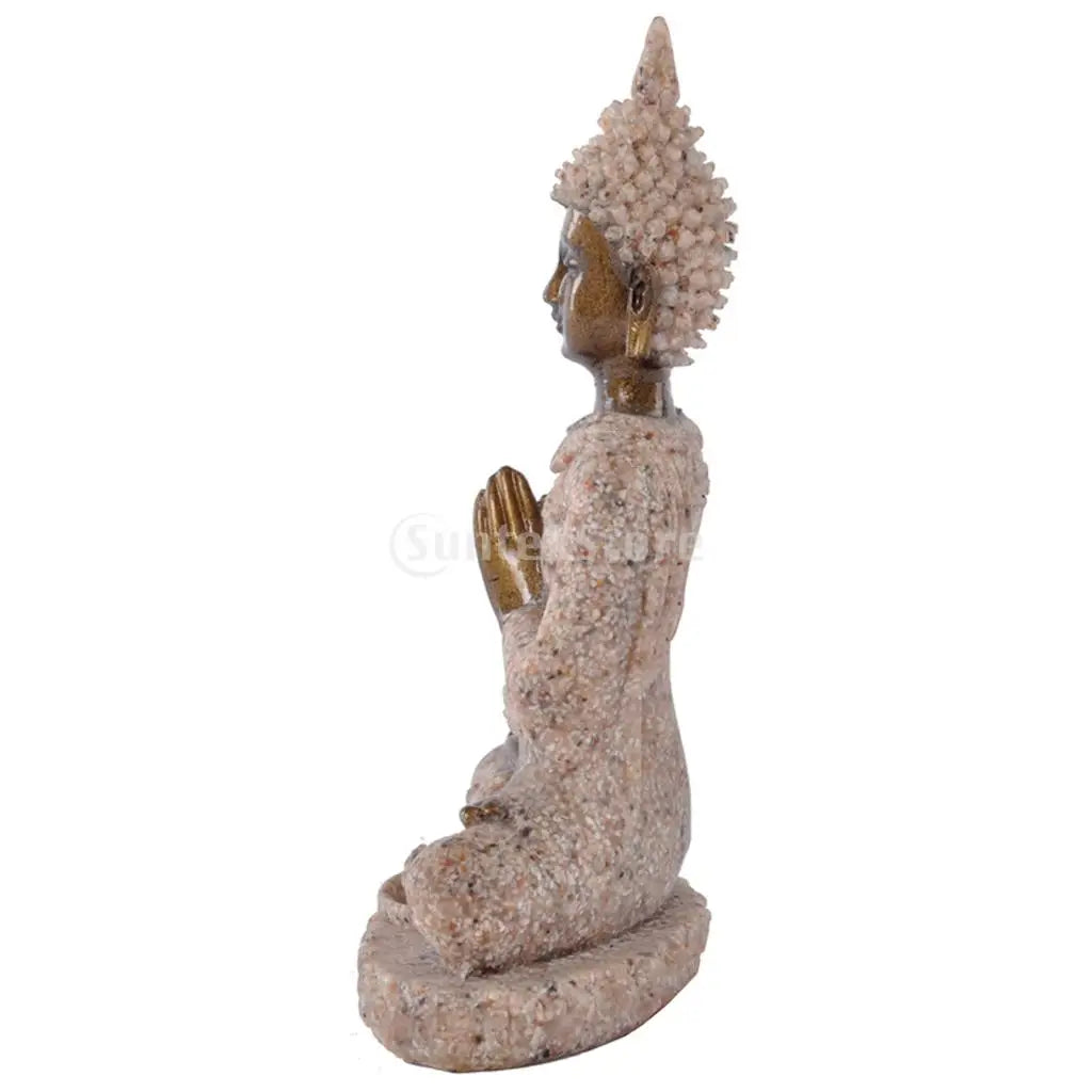Statue Japonaise en Grès | Sculpture Zen Décorative Artisanale Intérieur