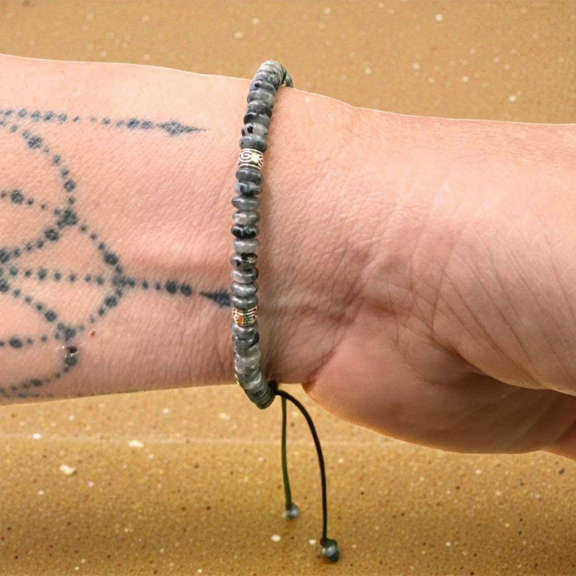 Bracelet Force Intérieure en Larvikite