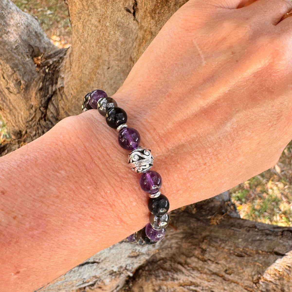 Bracelet Premium Bouclier Émotionnel en Pierres Naturelles