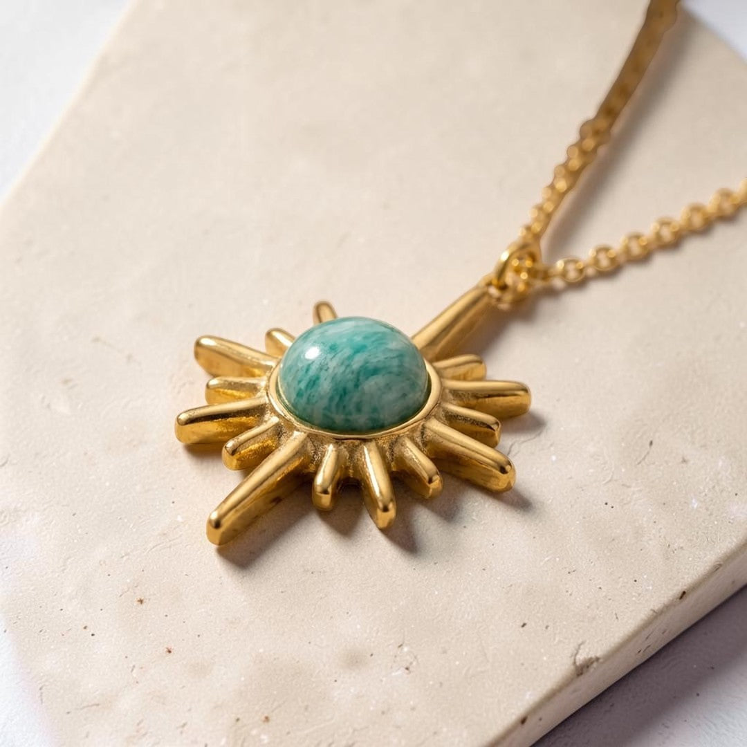 Pendentif Sérénité Intérieure Étoile en Amazonite