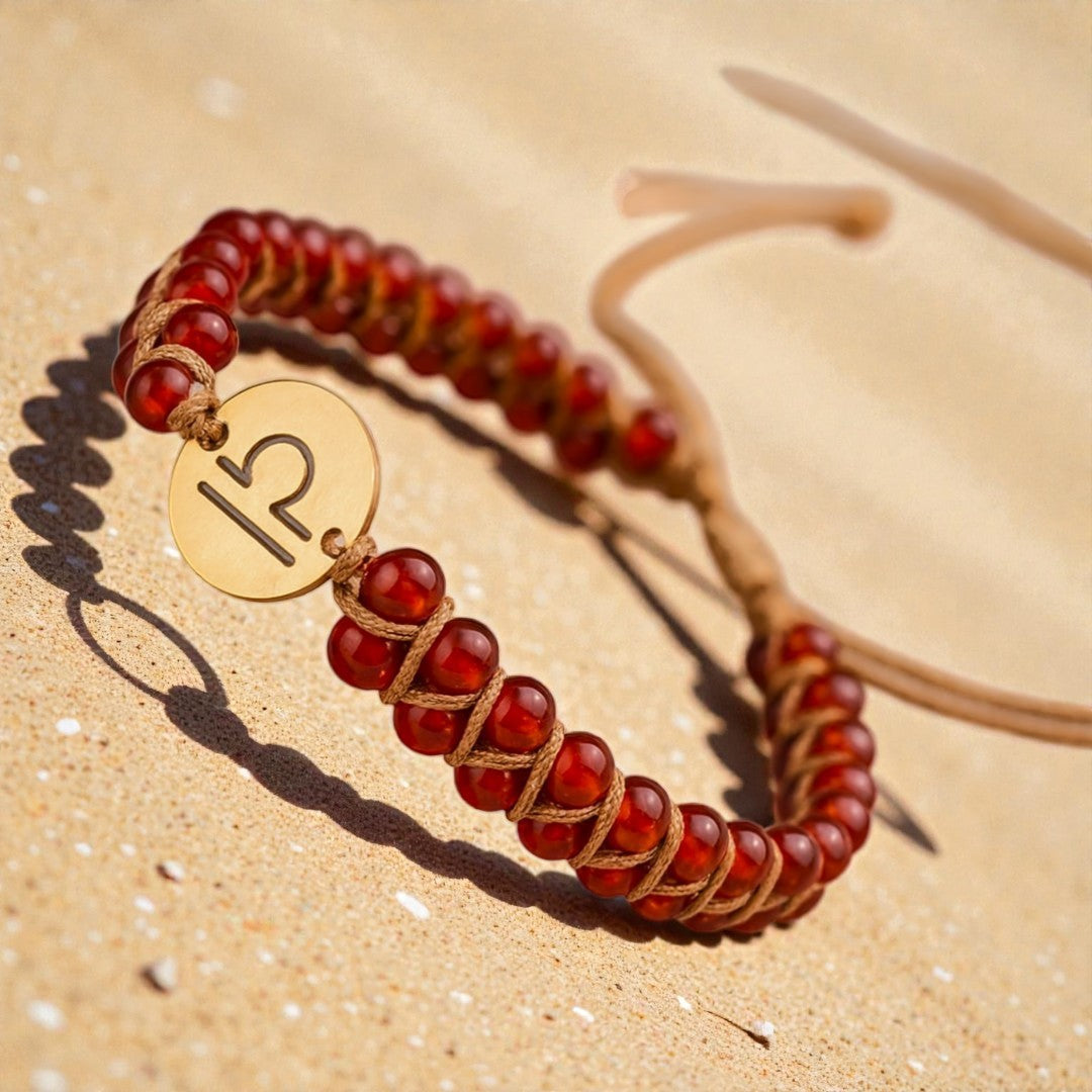 Bracelet Tressé 12 Constellations en Pierres Naturelles