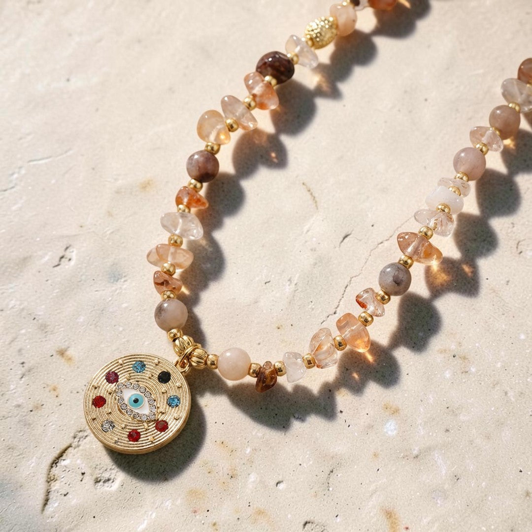 Collier Protection Sacrée en Lodolite
