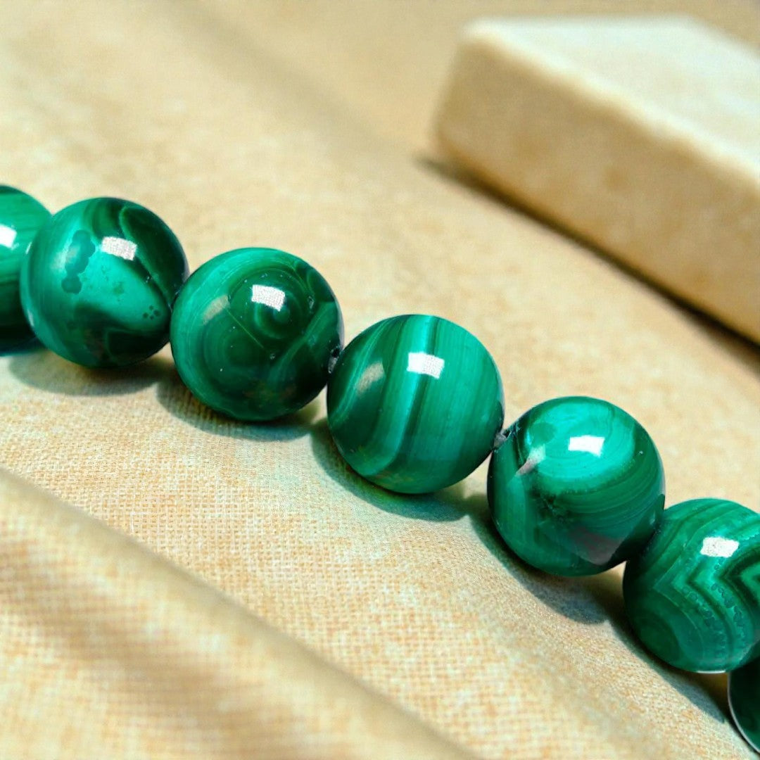 Bracelet Purification en Malachite Véritable