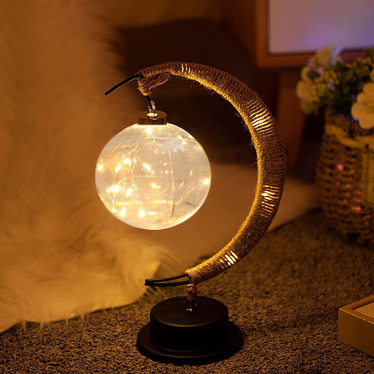 Lampe de Table Sans Fil “Enchantée Illumine™” – Éclairage Ambiance Cozy & Déco Maison