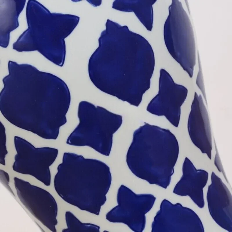 Lampe Japonaise Bleue Rétro