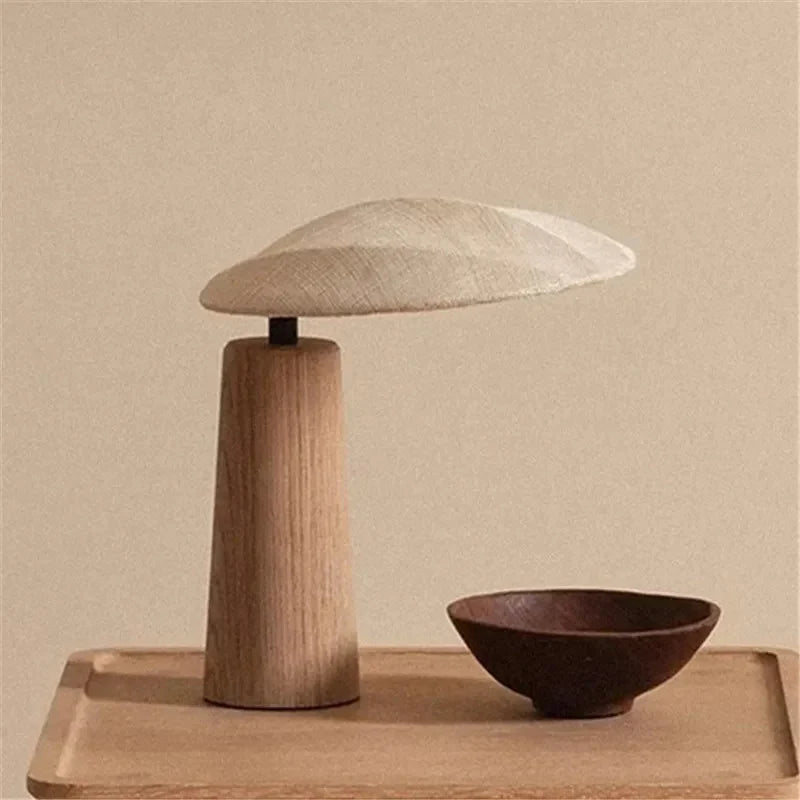 Lampe de Bureau en Bois Massif Scandinave