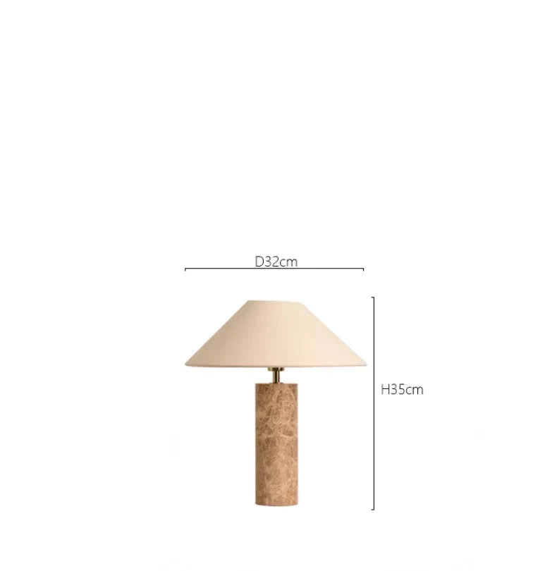 Lampe de Chevet Japonaise en Marbre