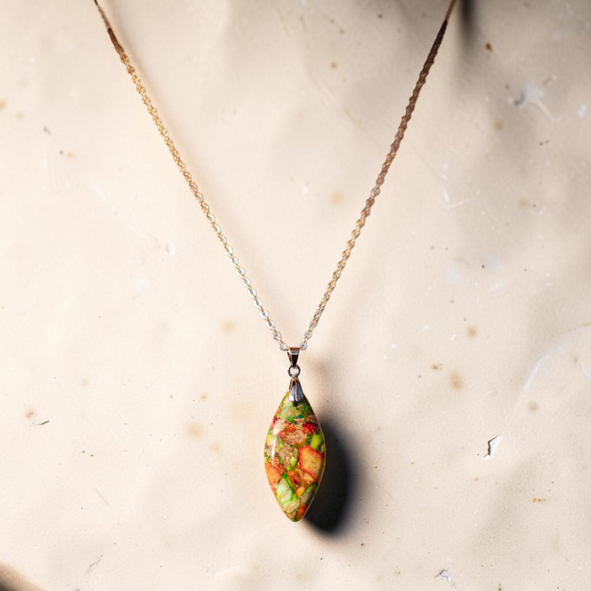 Pendentif Arlequin en Jaspe